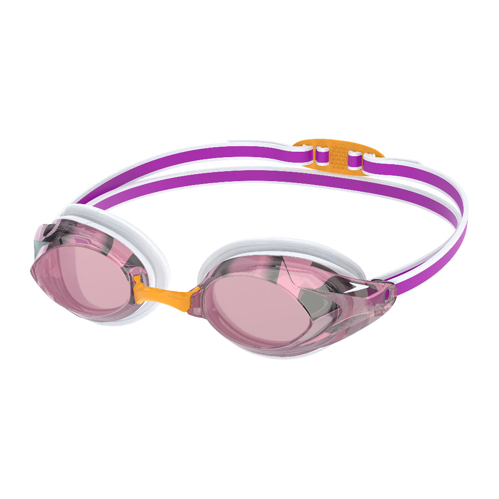 Speedo Women's Vanquisher 3.0 Mirrored Goggle pink white