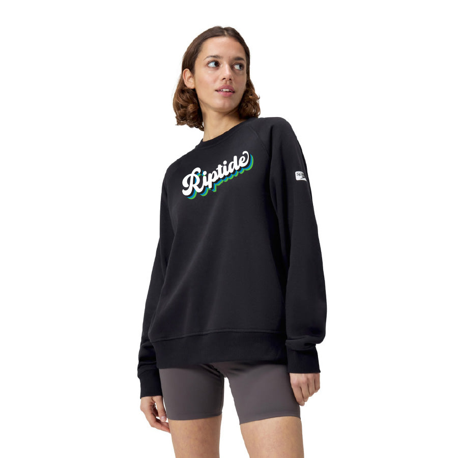 Riptide Holiday Speedo Unisex Fleece Crewneck - Black Option 2