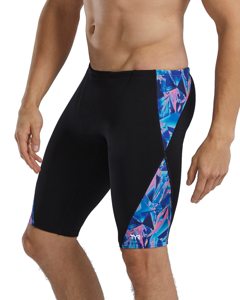 TYR Crystalized Jammer blue pink front