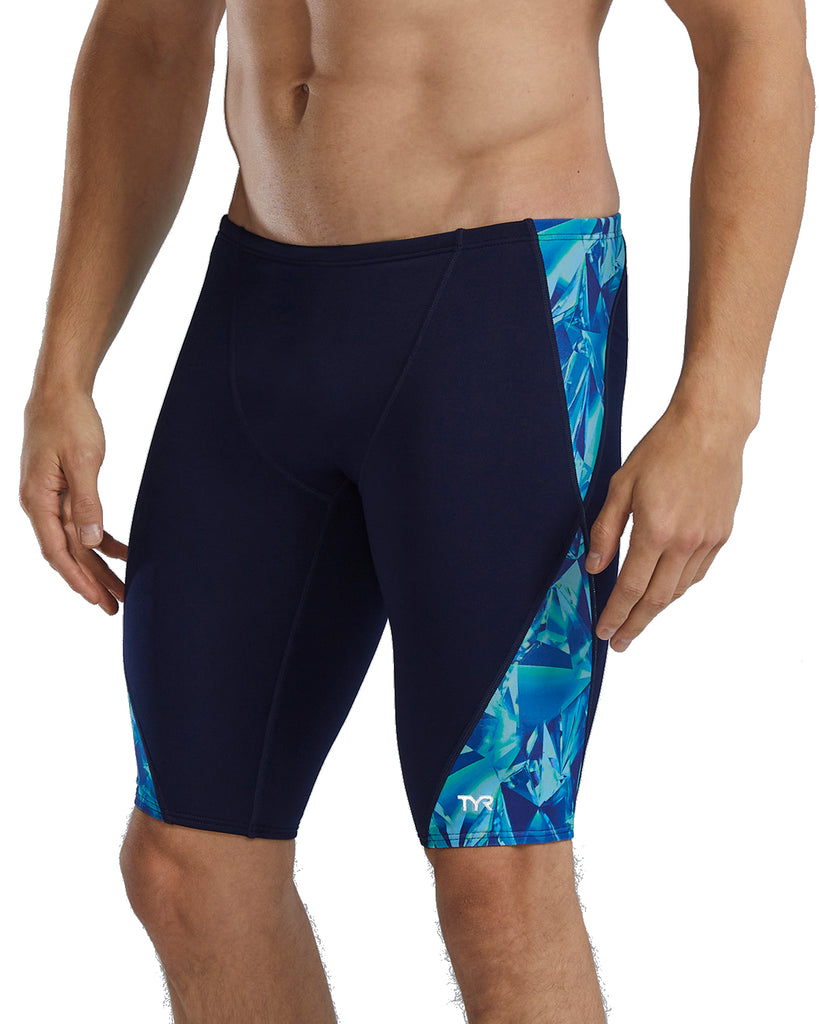 TYR Crystalized Jammer blue green front