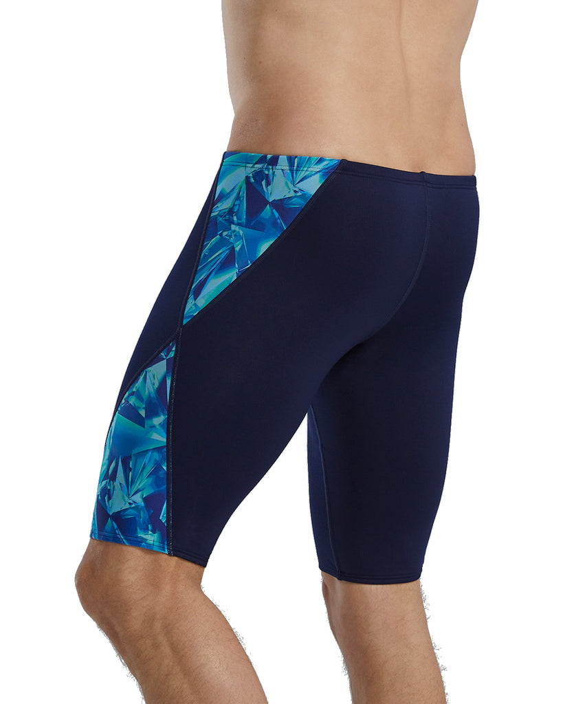 TYR Crystalized Jammer blue green back