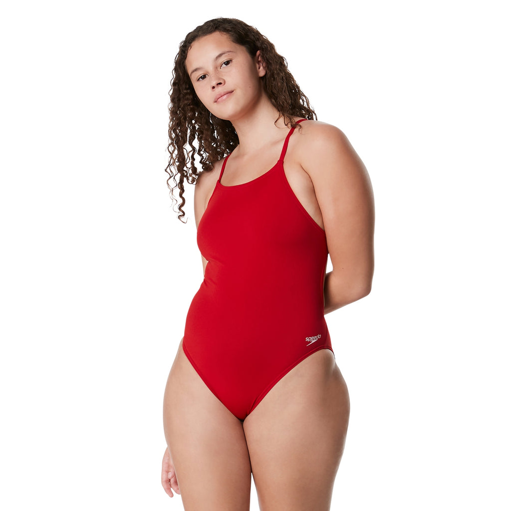 Speedo Solid Endurance Strappy Back red
