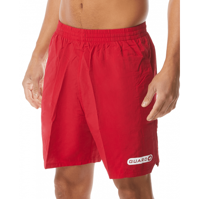 TYR Guard Deck Shorts red
