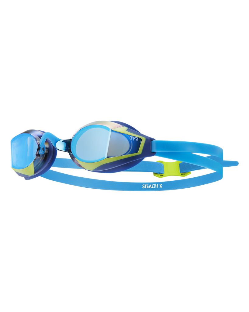 TYR Stealth-X Mirrored Goggle blue