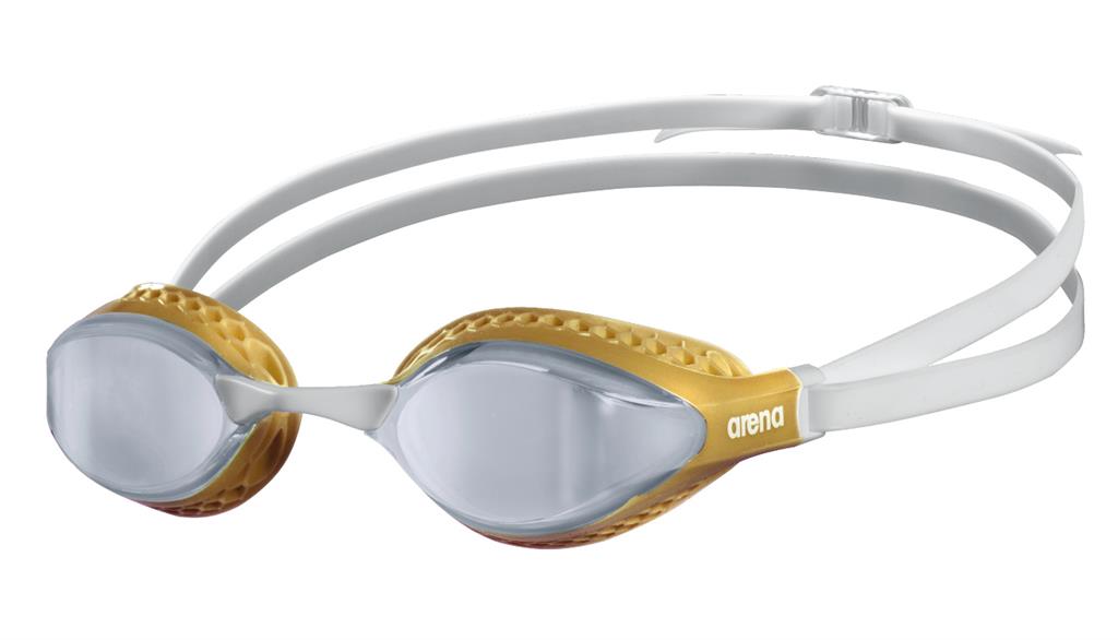 Arena Air-Speed Mirror Goggle gold white