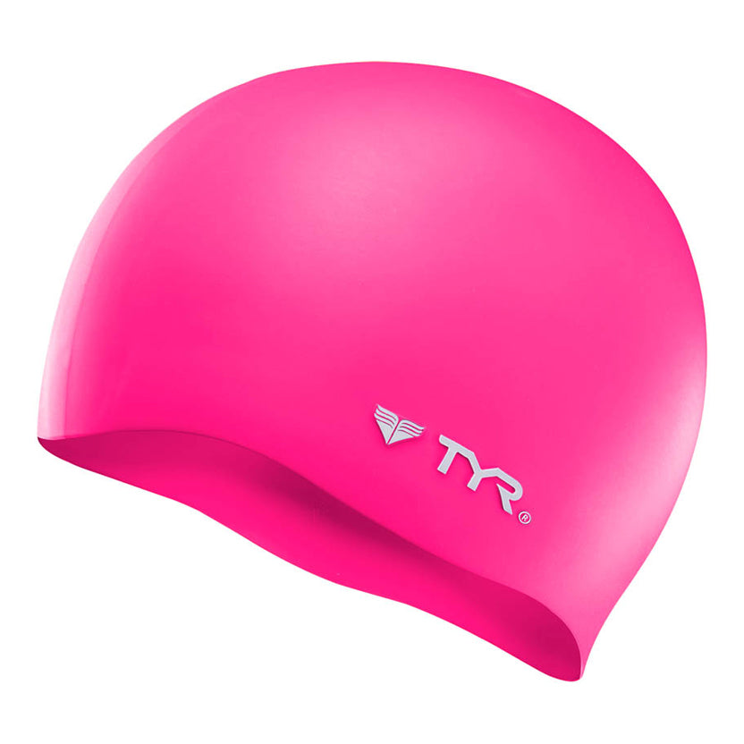 TYR Wrinkle Free Silicone Swim Cap pink