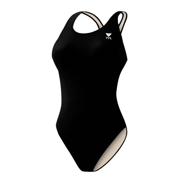 TYR Women's TYReco Solid Maxfit Swimsuit black