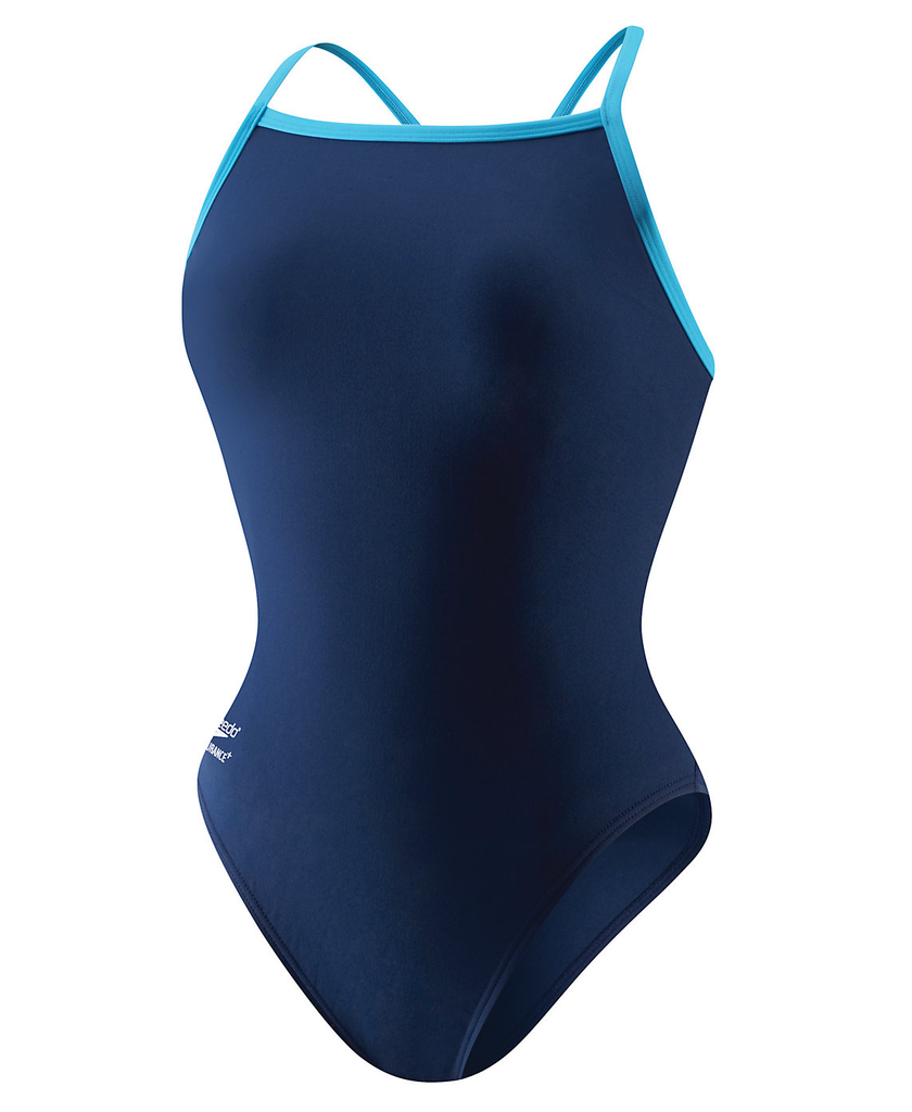 Speedo Endurance+ Solid Youth Flyback navy blue
