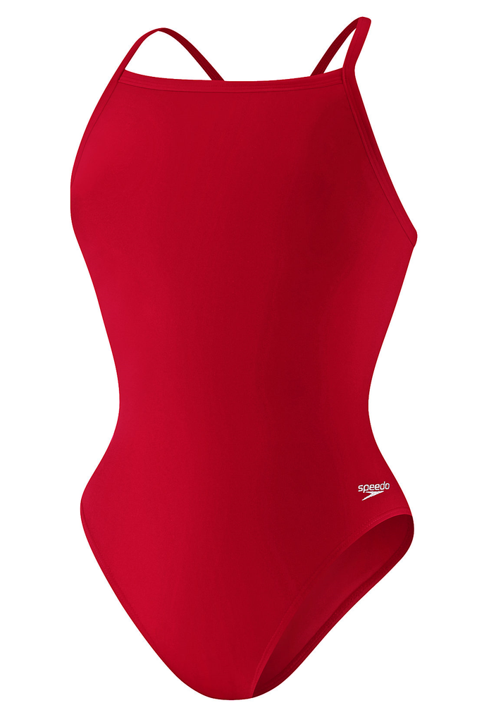 Speedo Endurance+ Solid Youth Flyback red