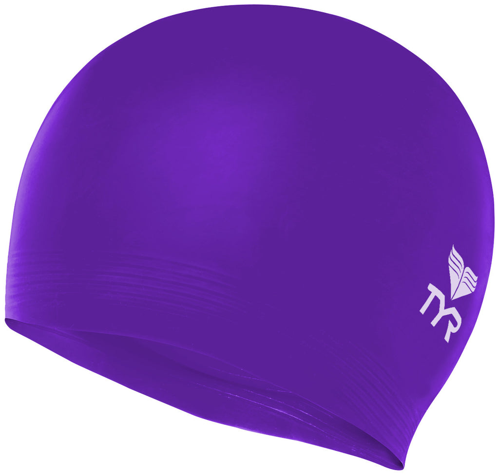 TYR Latex Adult Swim Cap purple