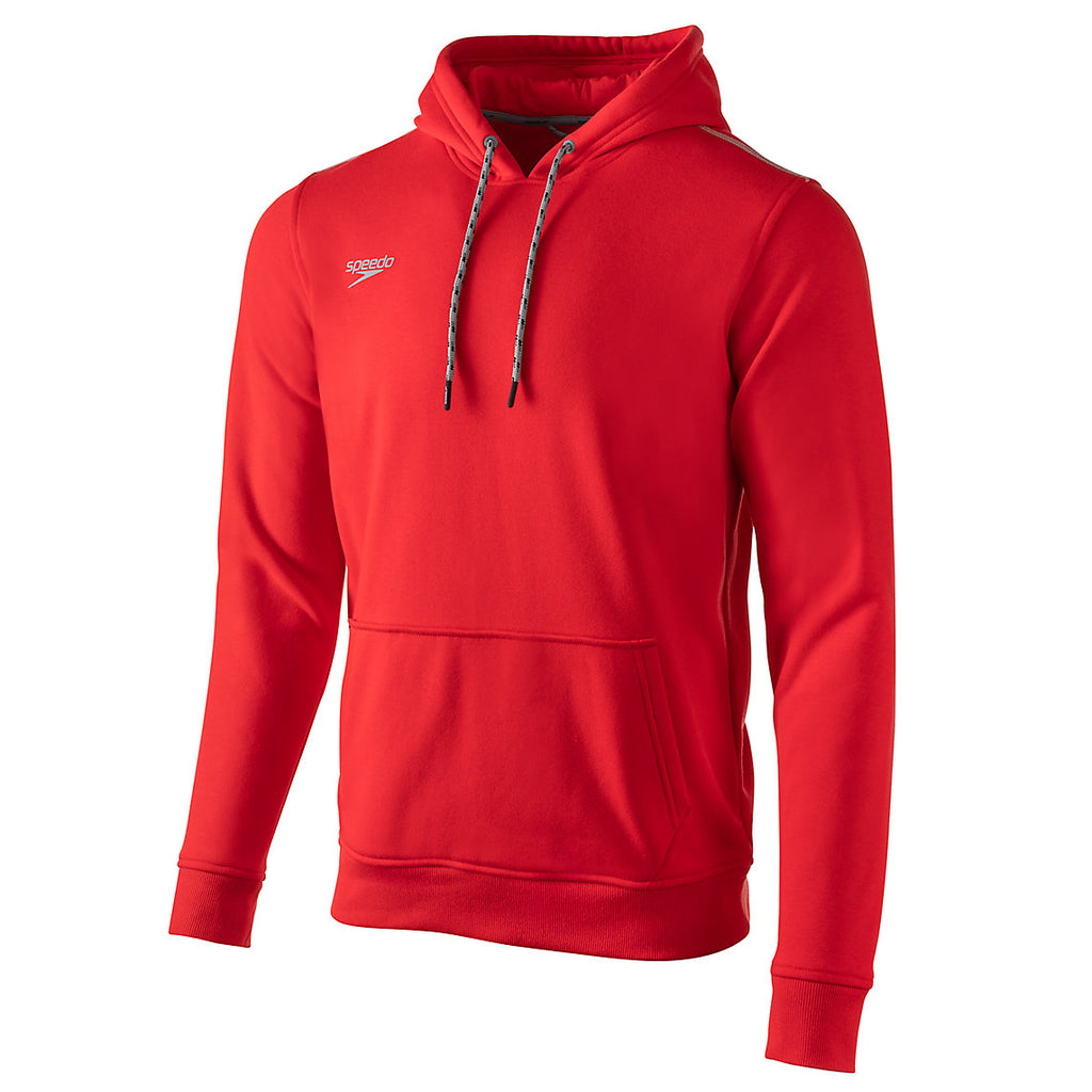 Speedo Unisex Hooded Sweatshirt red