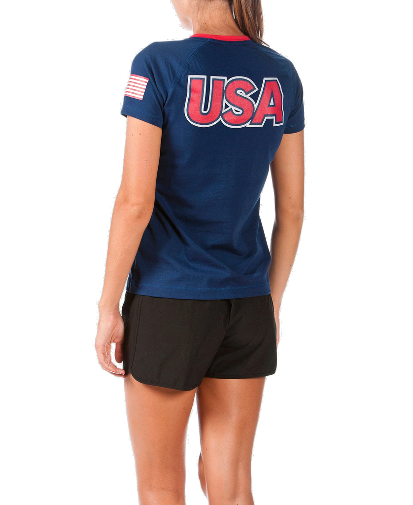 Arena Women's National Team Short Sleeve Tee navy back