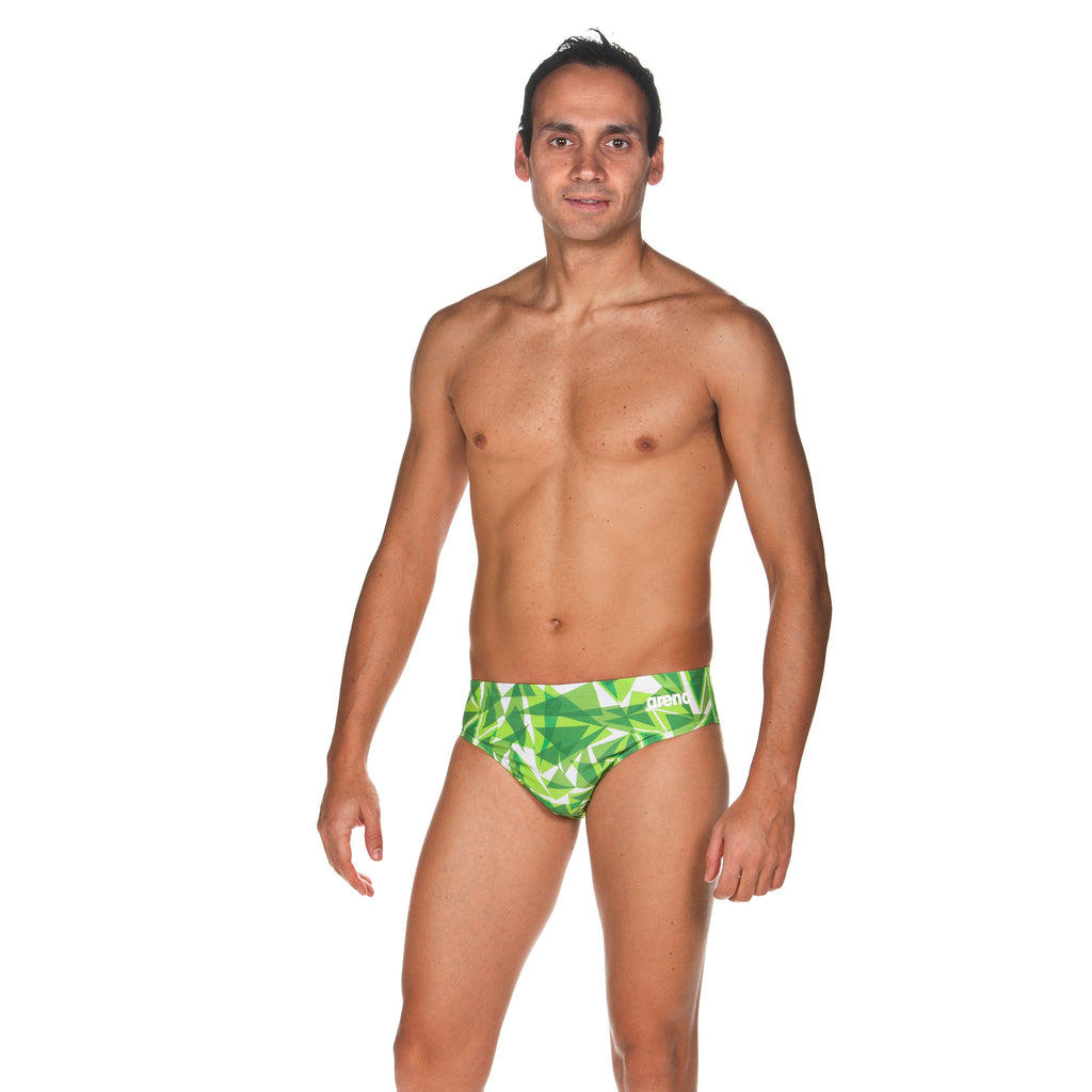 Arena Shattered Glass Brief green front