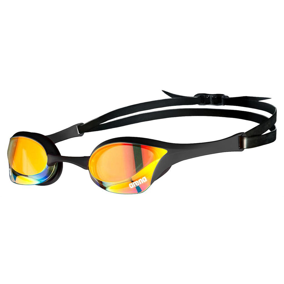 Arena Cobra Ultra Swipe Mirror Goggles, Yellow/Copper/Black