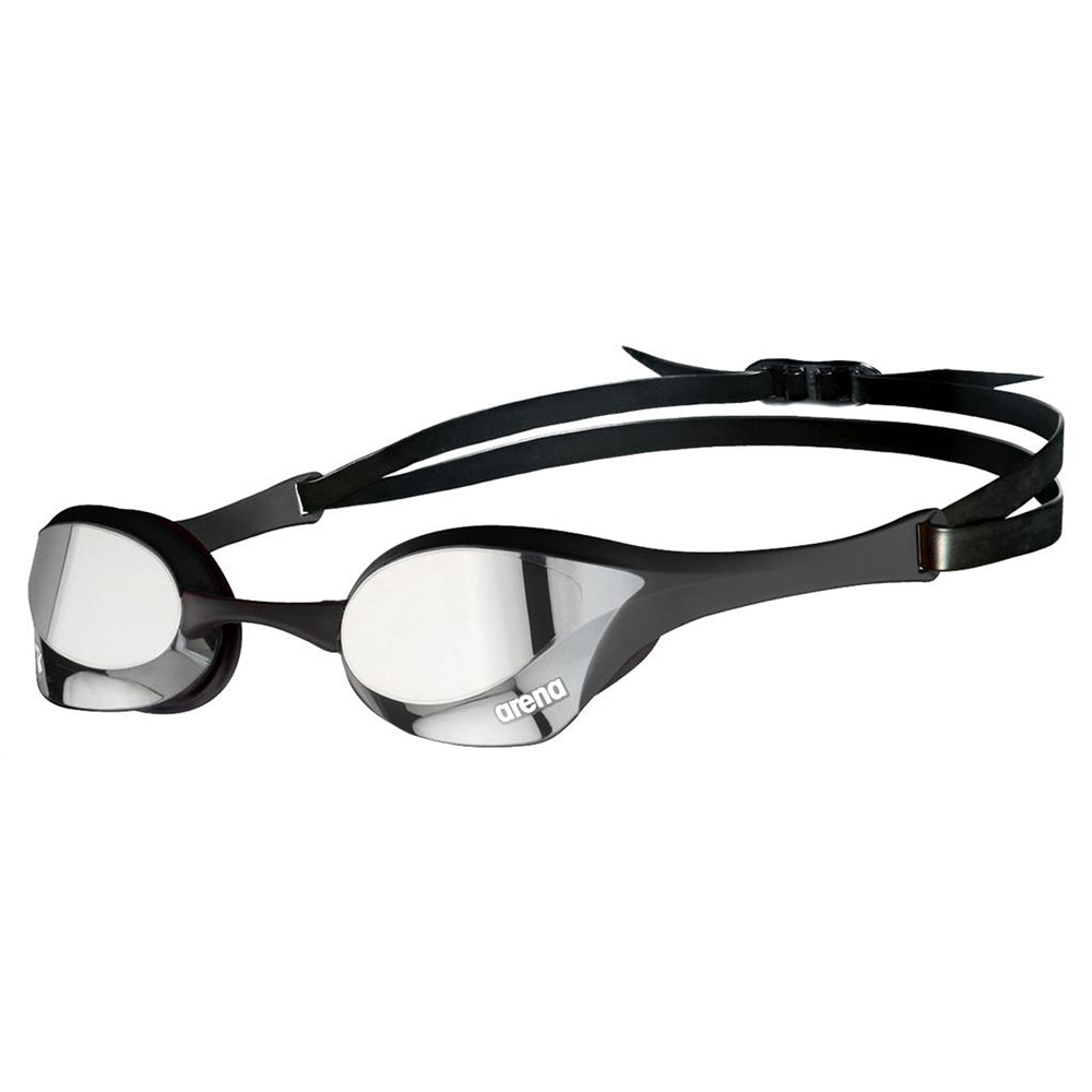Arena Cobra Ultra Swipe Mirror Goggles, Silver/White