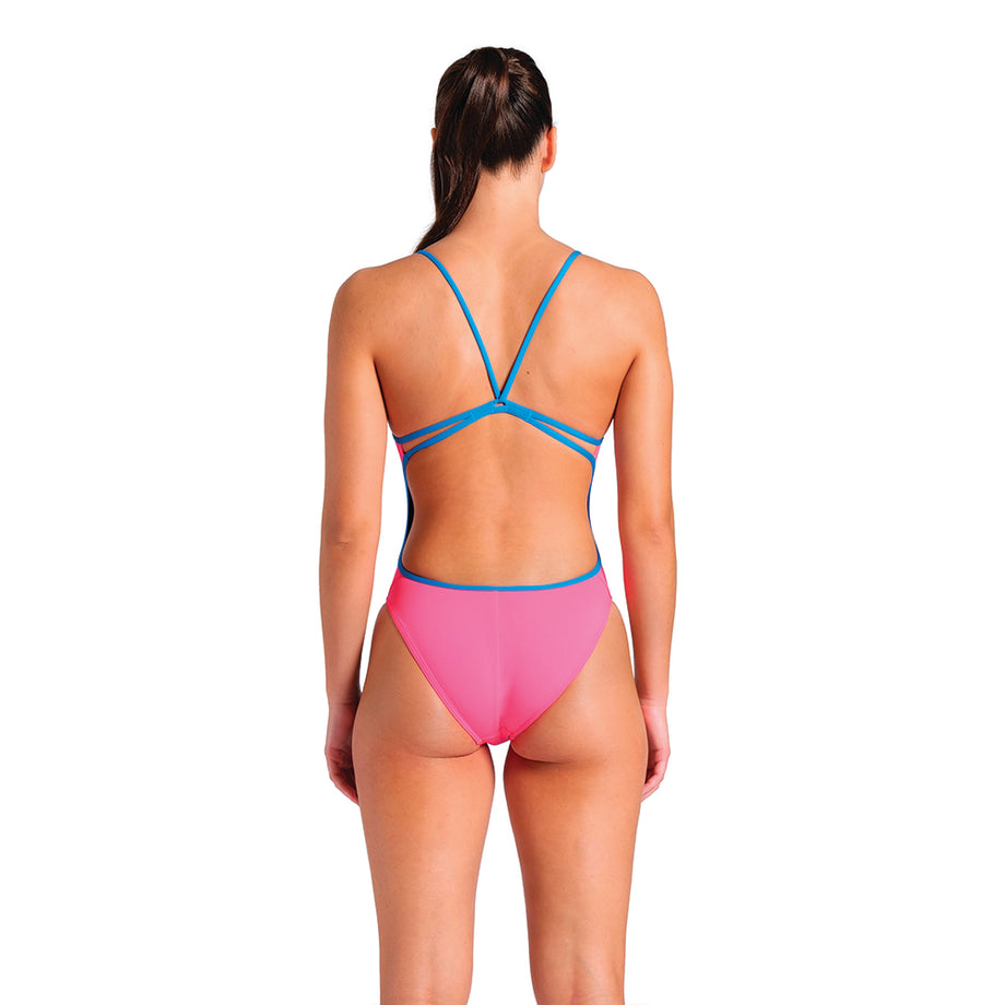 arena 競パン ブルー×ピンク【希少】/ swim wear Arena Pink Blue Solid Lace Back – Elsmore Swim Shop
