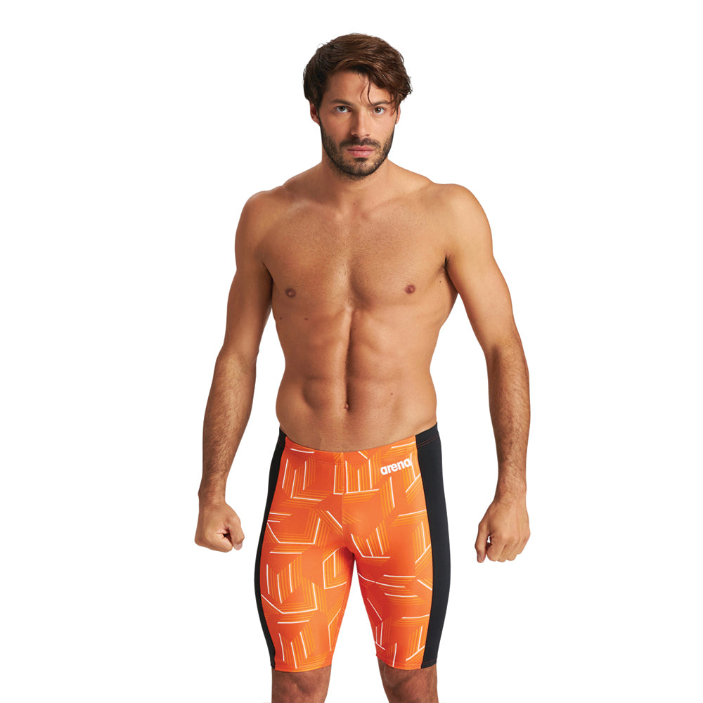 Arena MaxLife Puzzled Jammer orange