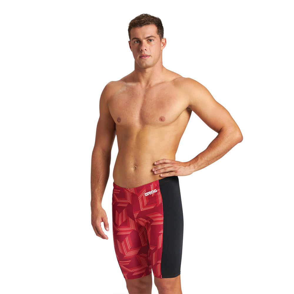 Arena MaxLife Puzzled Jammer red
