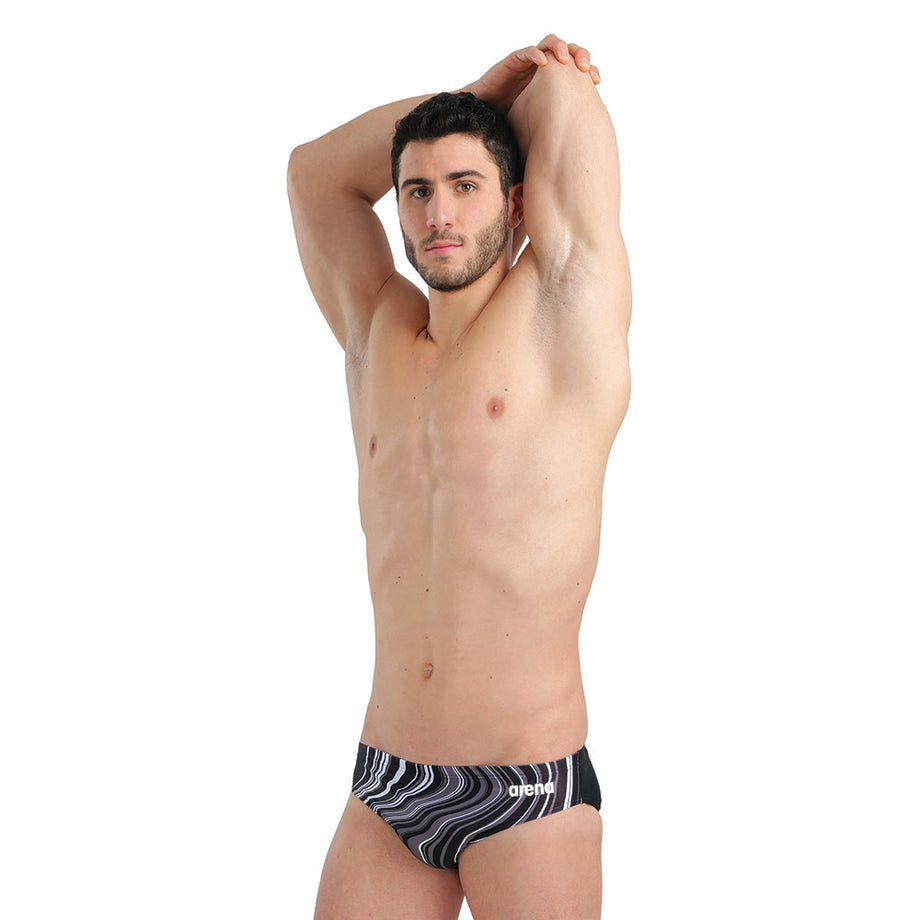 [新品] TRUNC 88  Marble Class Swimwear Arena Men's Marbled Brief Swimsuit at SwimOutlet.com