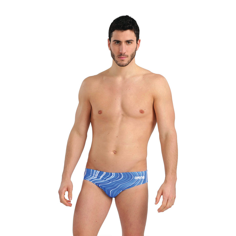 ARENA Herren Badehose Marbled - Chlorbeständige Schwimmhose Mit UV-Schutz 50+