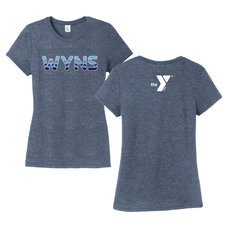 WYNS District Women's Perfect Tri Tee - Navy Frost