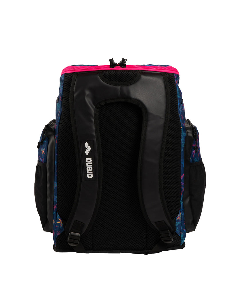 Arena Spiky III Print Backpack navy pink back