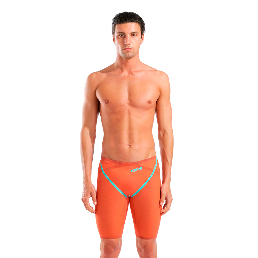 Arena Powerskin Carbon Glide Sunset Coral Limited Edition Jammer front