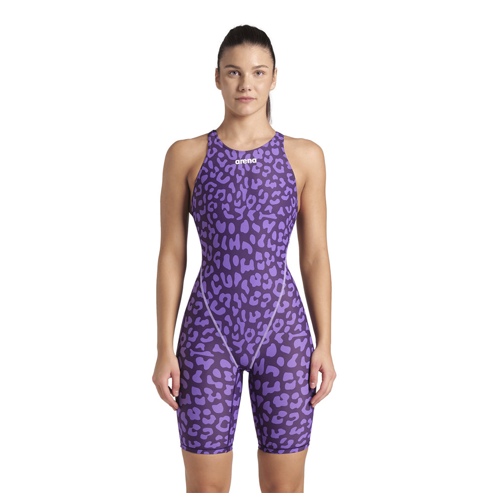 Arena Powerskin ST Next Leopard Open Back violet front