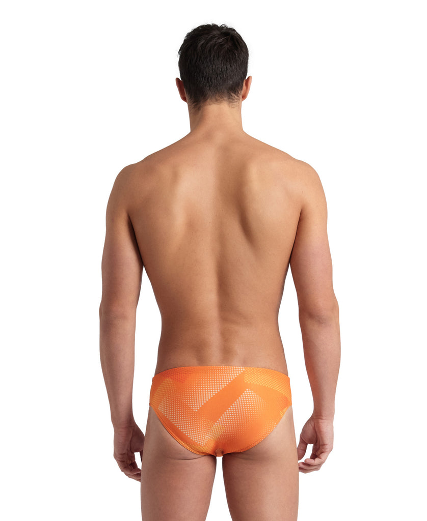 Arena Halftone Swim Brief orange back