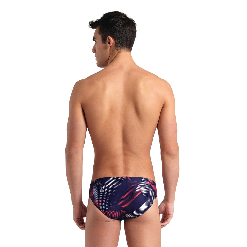 Arena Halftone Swim Brief red navy