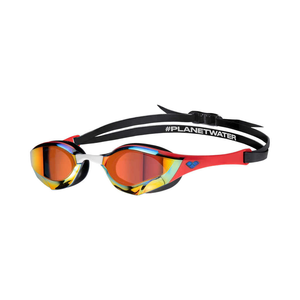 Arena Cobra Edge Swipe Mirrored Goggle gold red
