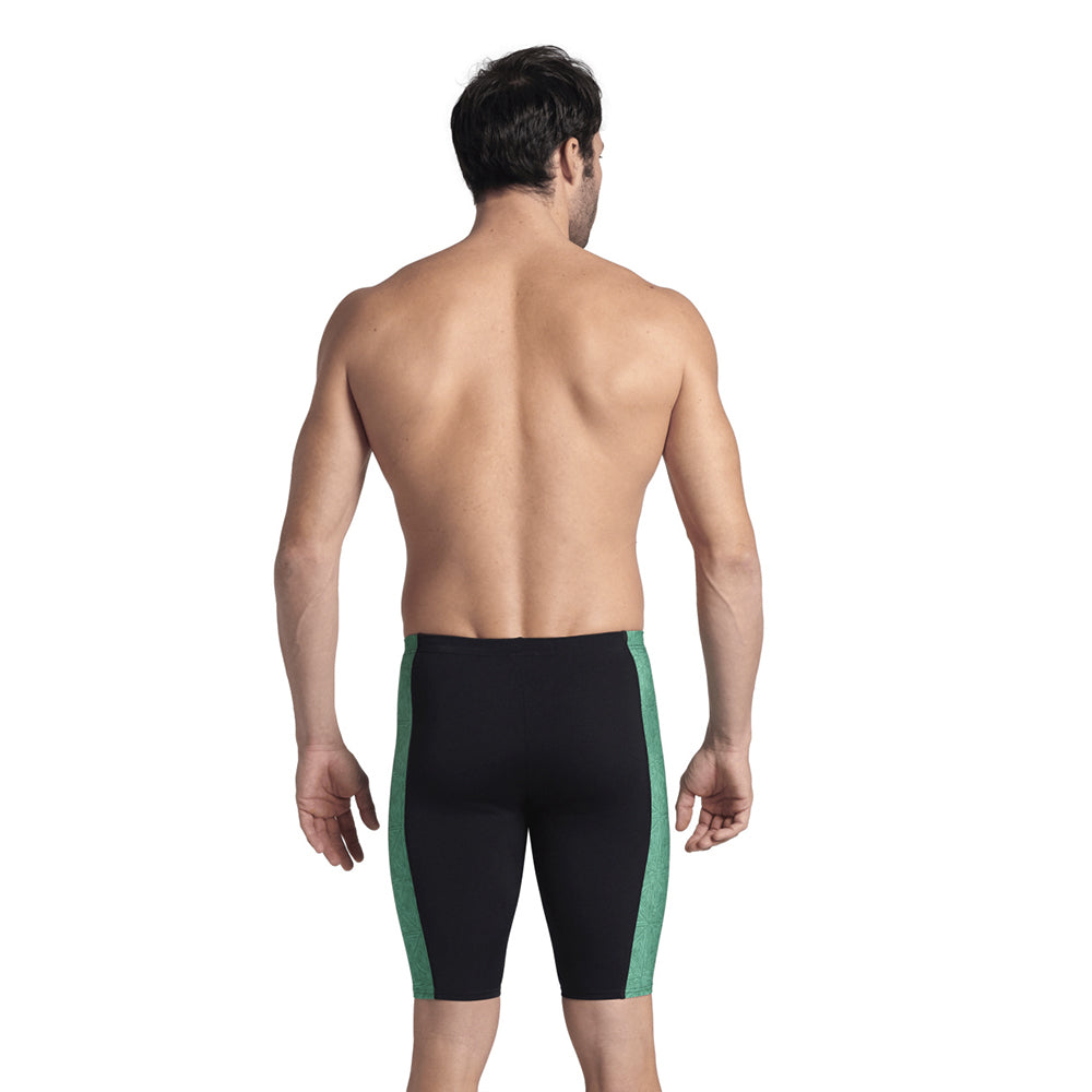 Arena Abstract Tiles Jammer green back