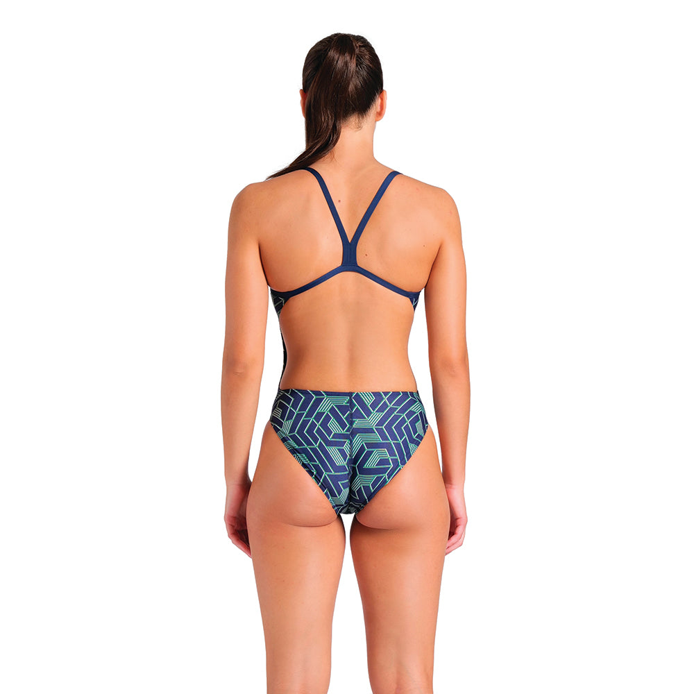 Arena Escape Challenge Back navy green back