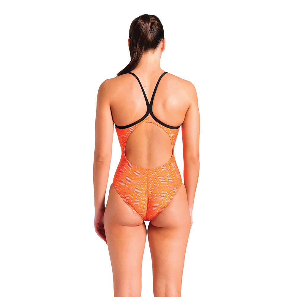Arena Escape Light Drop Back orange back