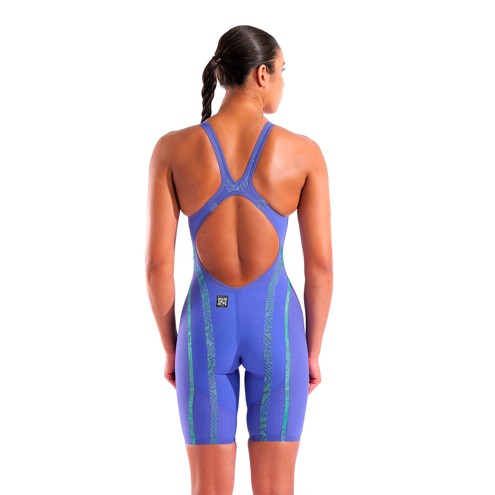 Arena Powerskin Primo Open Back 100-BLACK/TEAL / 24LT