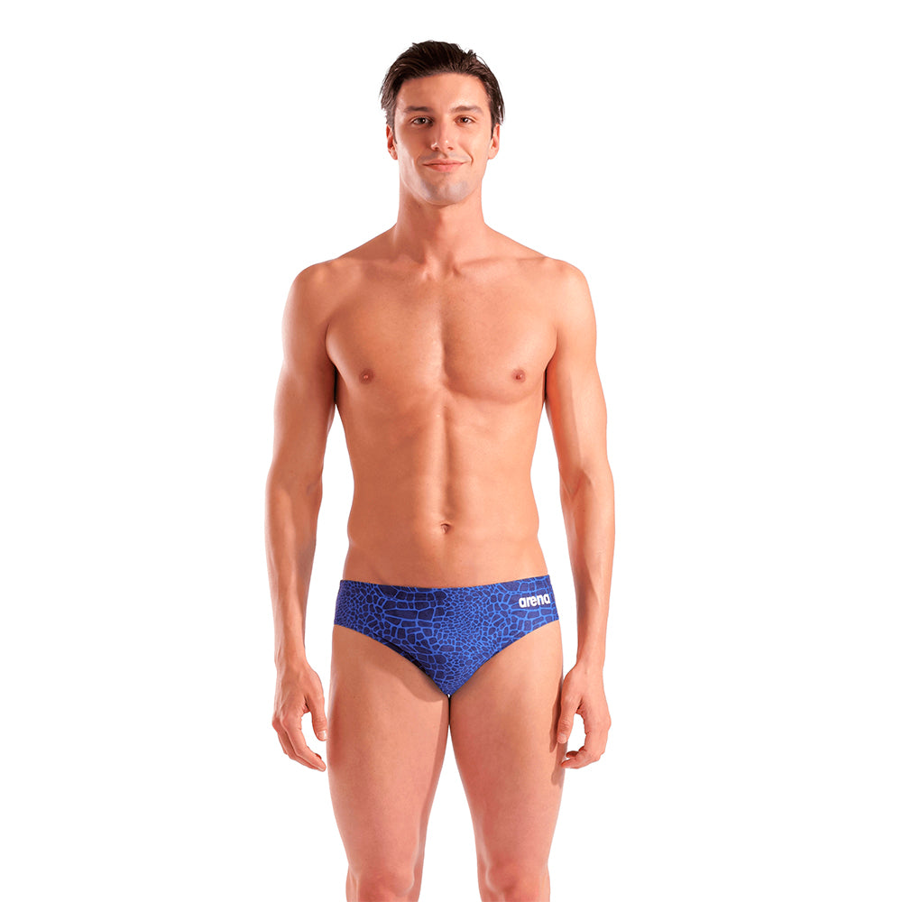 Arena Snakeskin Brief royal front