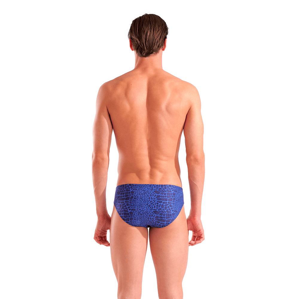 Arena Snakeskin Brief royal back