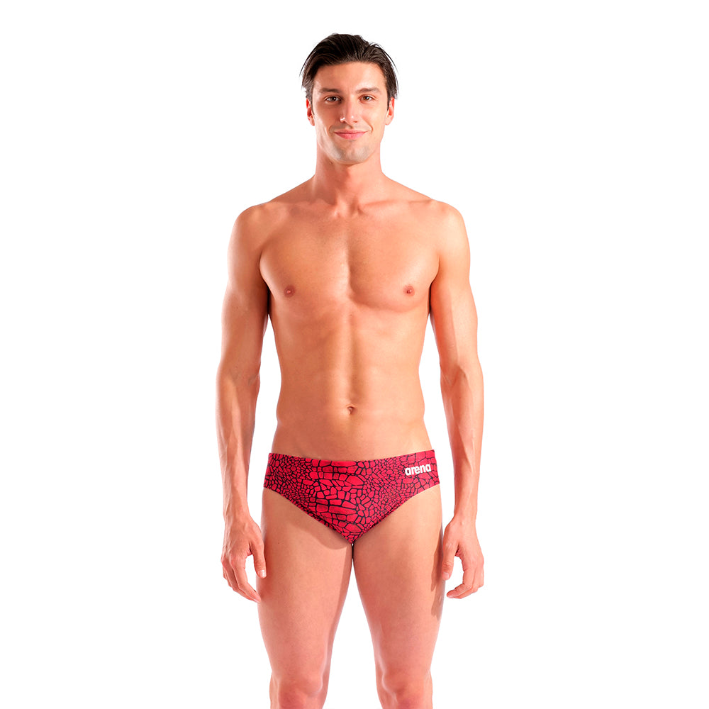 Arena Snakeskin Brief red front