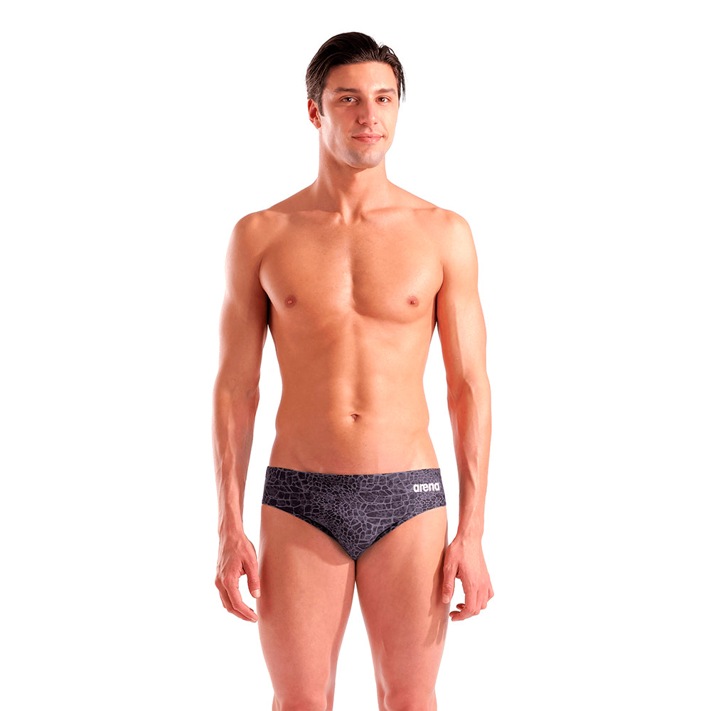 Arena Snakeskin Brief black front