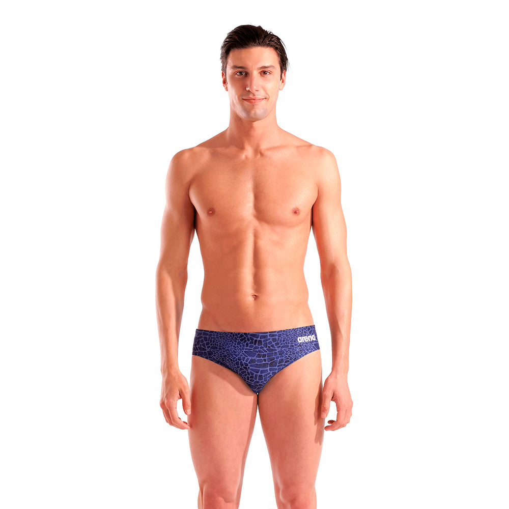 Arena Snakeskin Brief navy front