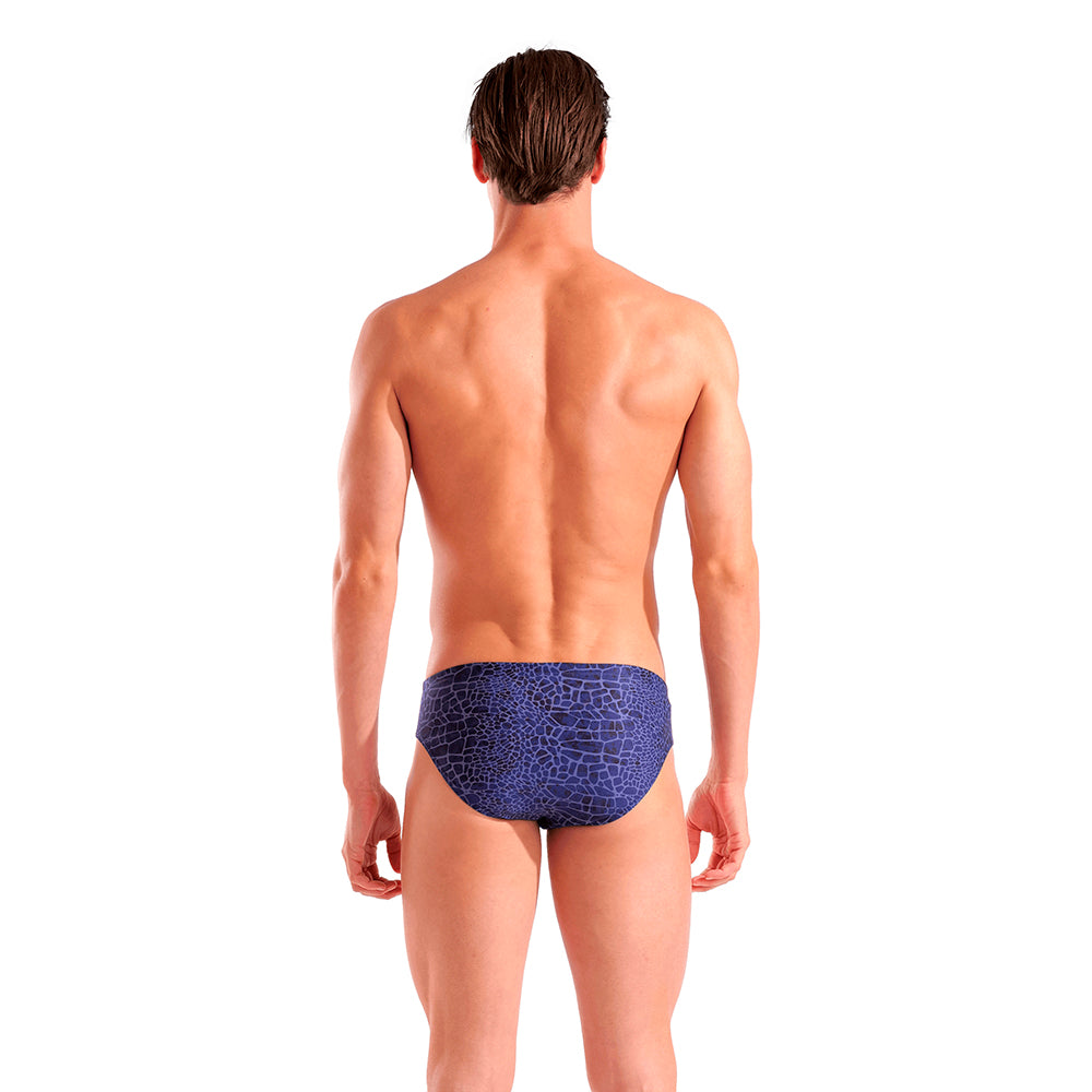 Arena Snakeskin Brief navy back