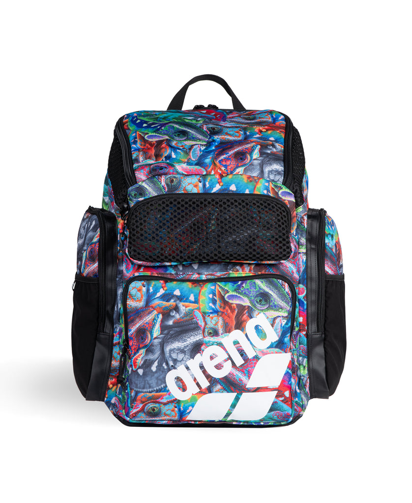 Arena One Go Printed 45L Backpack iguanas