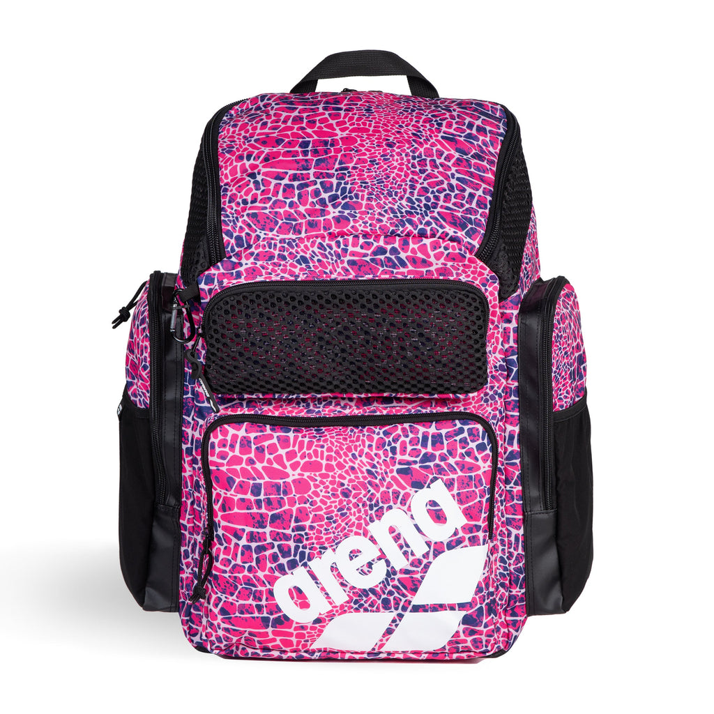 Arena One Go Printed 45L Backpack snake pink