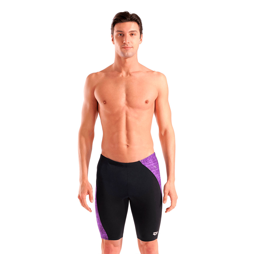 Arena Ribbed Jammer black purple front
