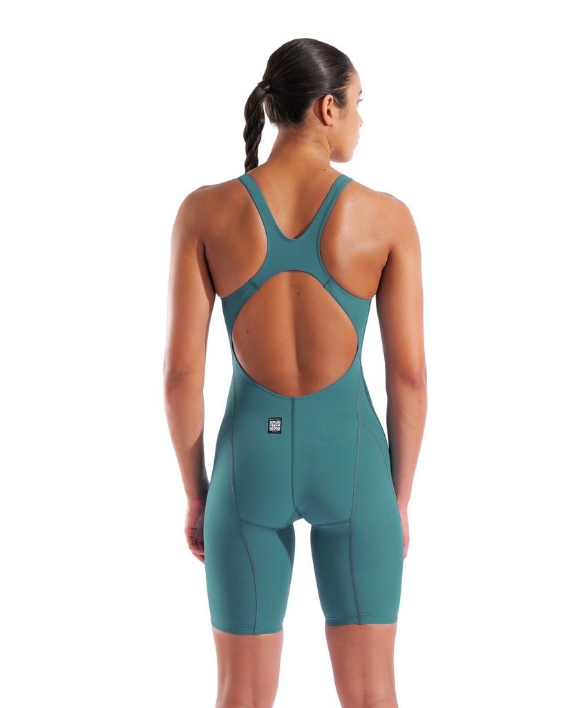 Arena Powerskin Impulso Jade Aura Open Back back