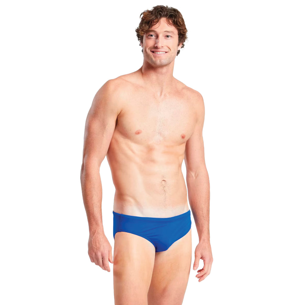 Finis Solid Brief blueberry front