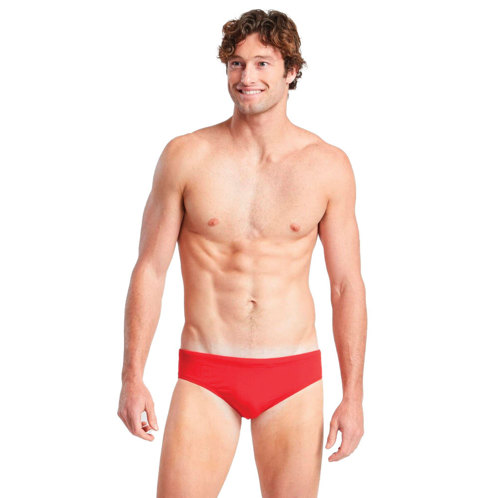 Finis Solid Brief red front