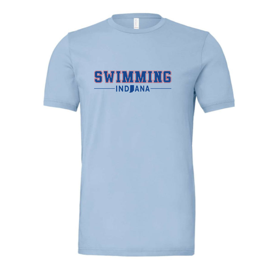 Adult Swimming Jersey Tee 2024 blue indiana