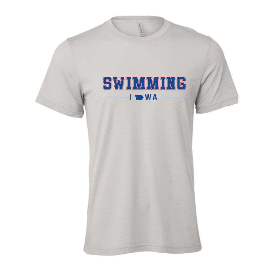 Adult Swimming Jersey Tee 2024 grey iowa