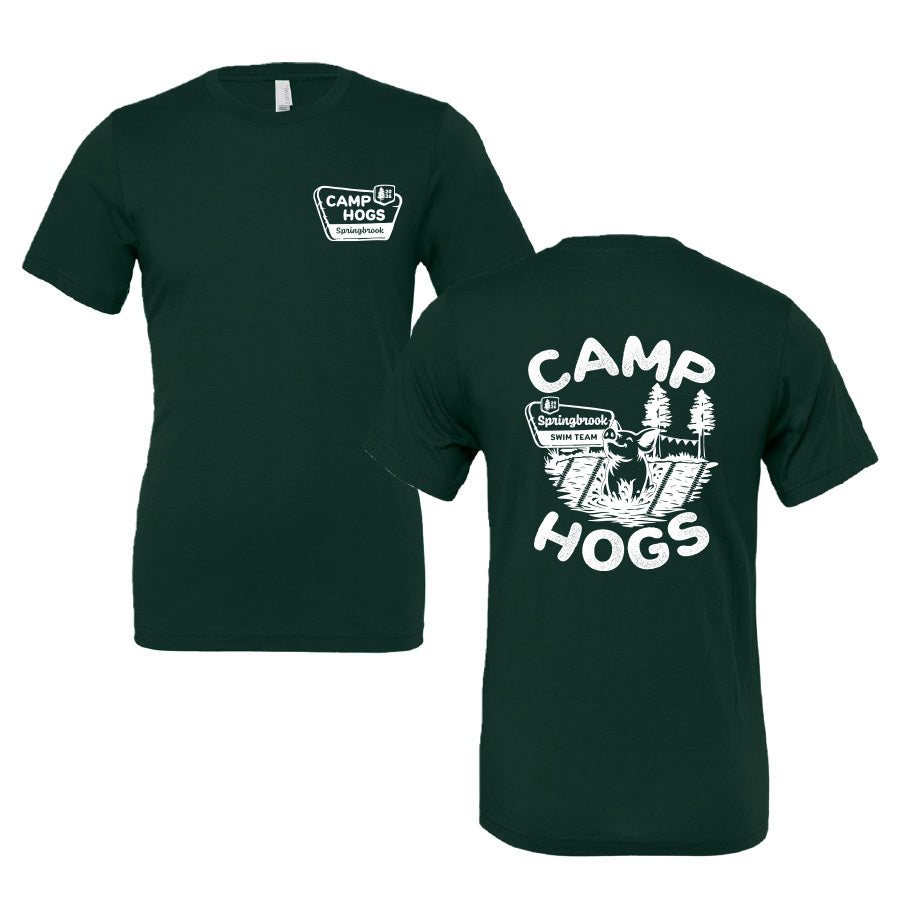 Springbrook Camp Hogs Unisex Adult T-Shirt ~ Forest